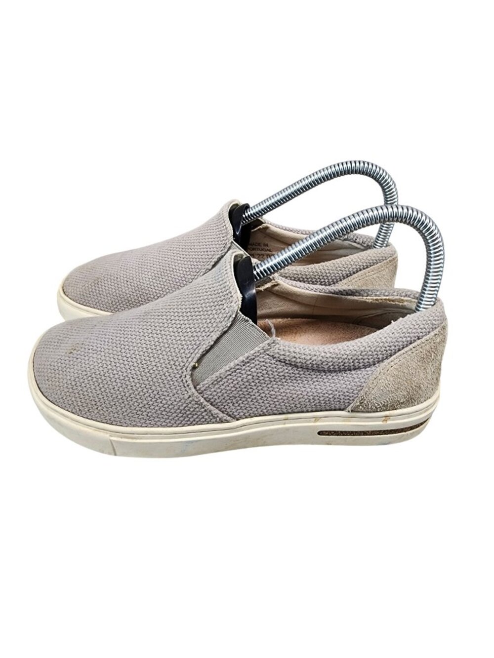 Birkenstock Shoes Womens Size EU 37 US 6 Gray Textile Slip On Sneakers *Read*